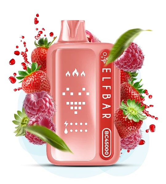 ElfBar_BC45000_RedRaspberryStrawberry Elf Bar BC 45000 Red Raspberry Strawberry - Image 1